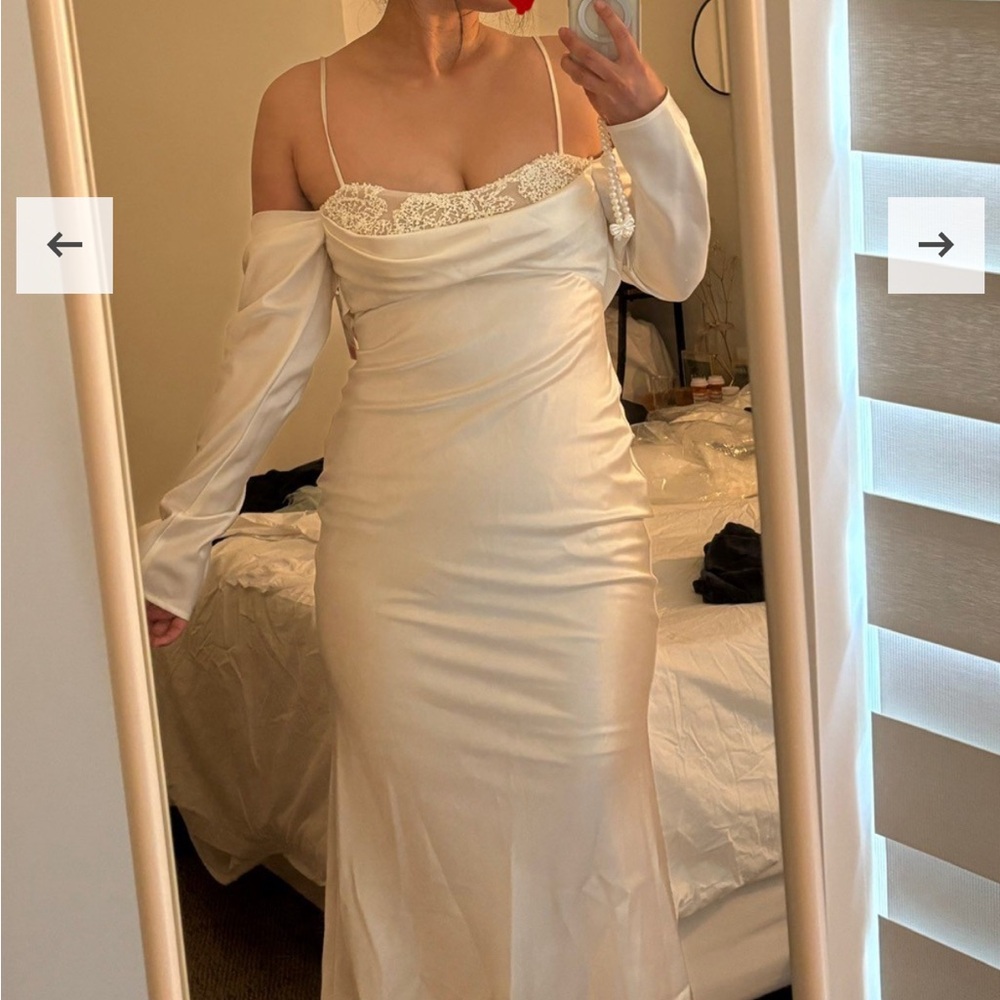 BHLDN Besa Georgia Anthropologie White Wedding Dress